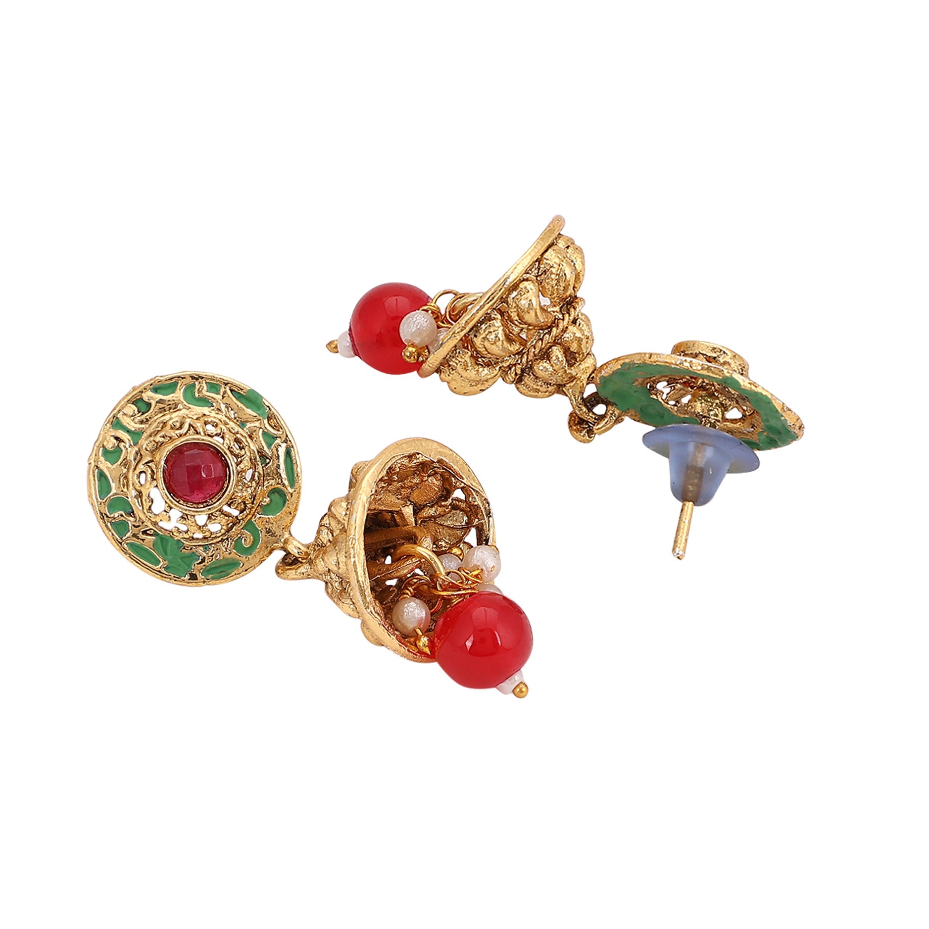 Opal Touch - Multicolor Polki Kundan Moti Mala - Necklace