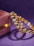 Opal Touch - Multicolored Gold Plated Bangles Set (Pack of 2) - Bangles