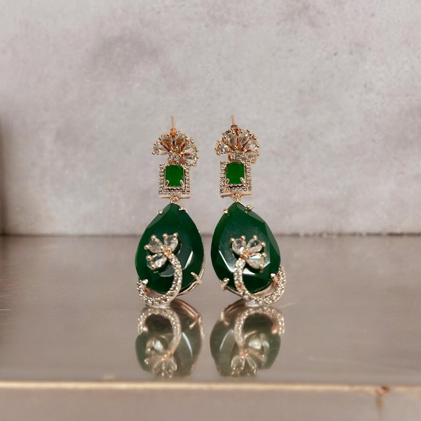 Opal Touch - Mystic Rose Gold Plated Earrings - Earrings