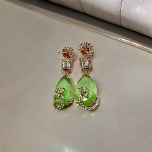 Opal Touch - Mystic Rose Gold Plated Earrings - Earrings