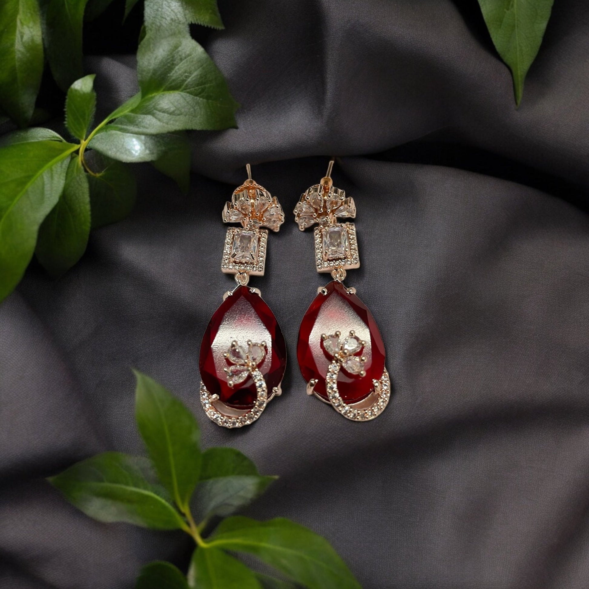 Opal Touch - Mystic Rose Gold Plated Earrings - Earrings