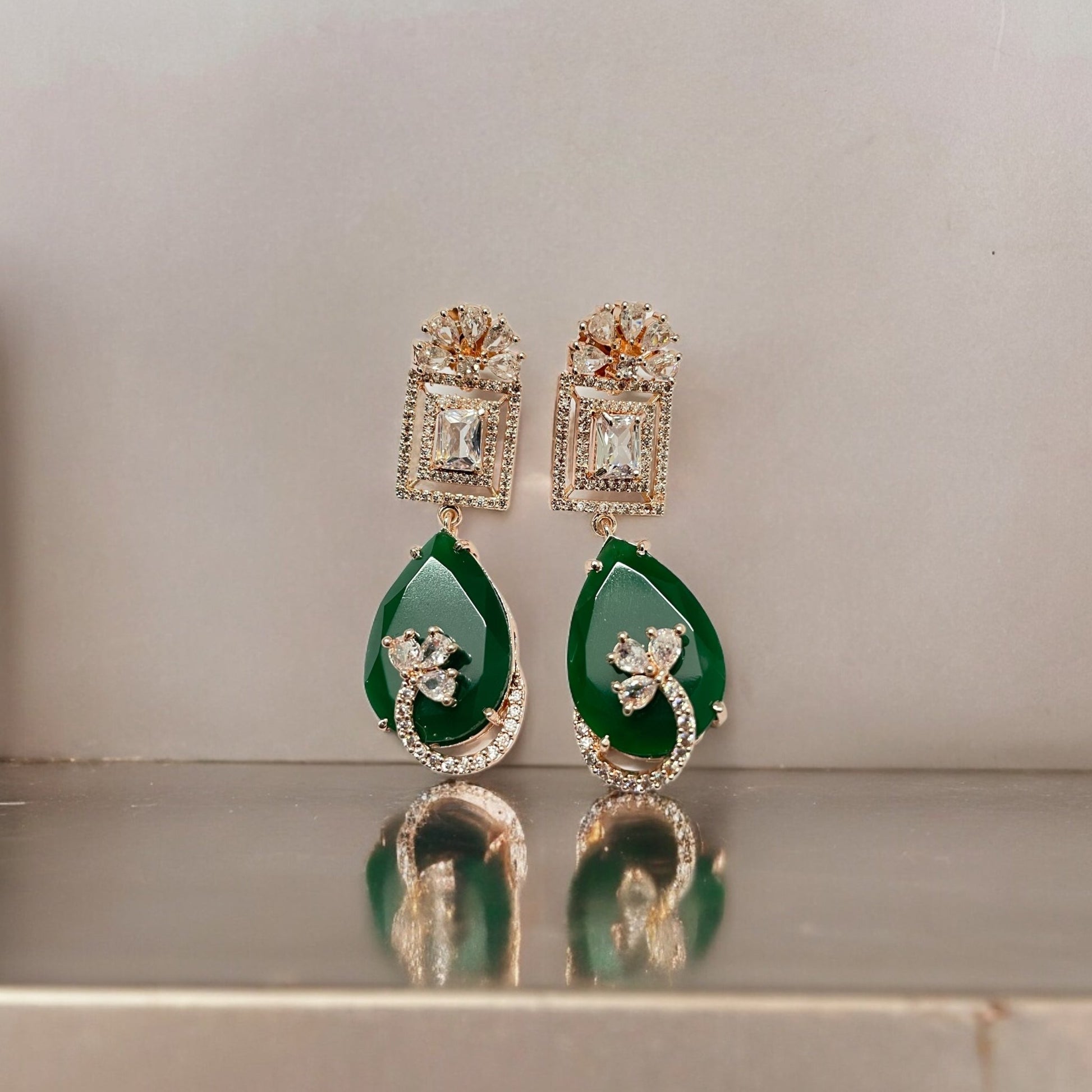 Opal Touch - Mystic Rose Gold Plated Earrings - Earrings