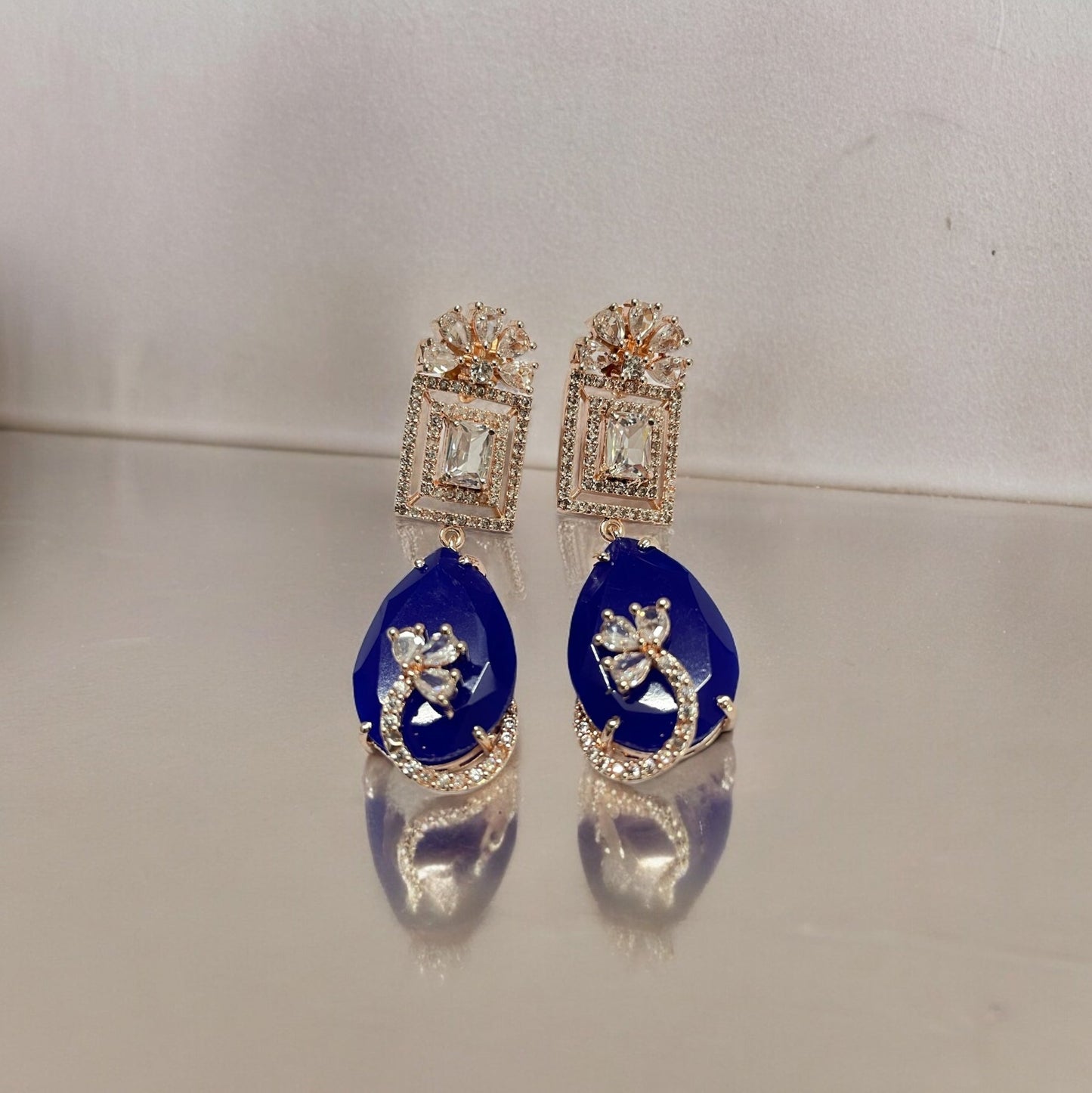 Opal Touch - Mystic Rose Gold Plated Earrings - Earrings