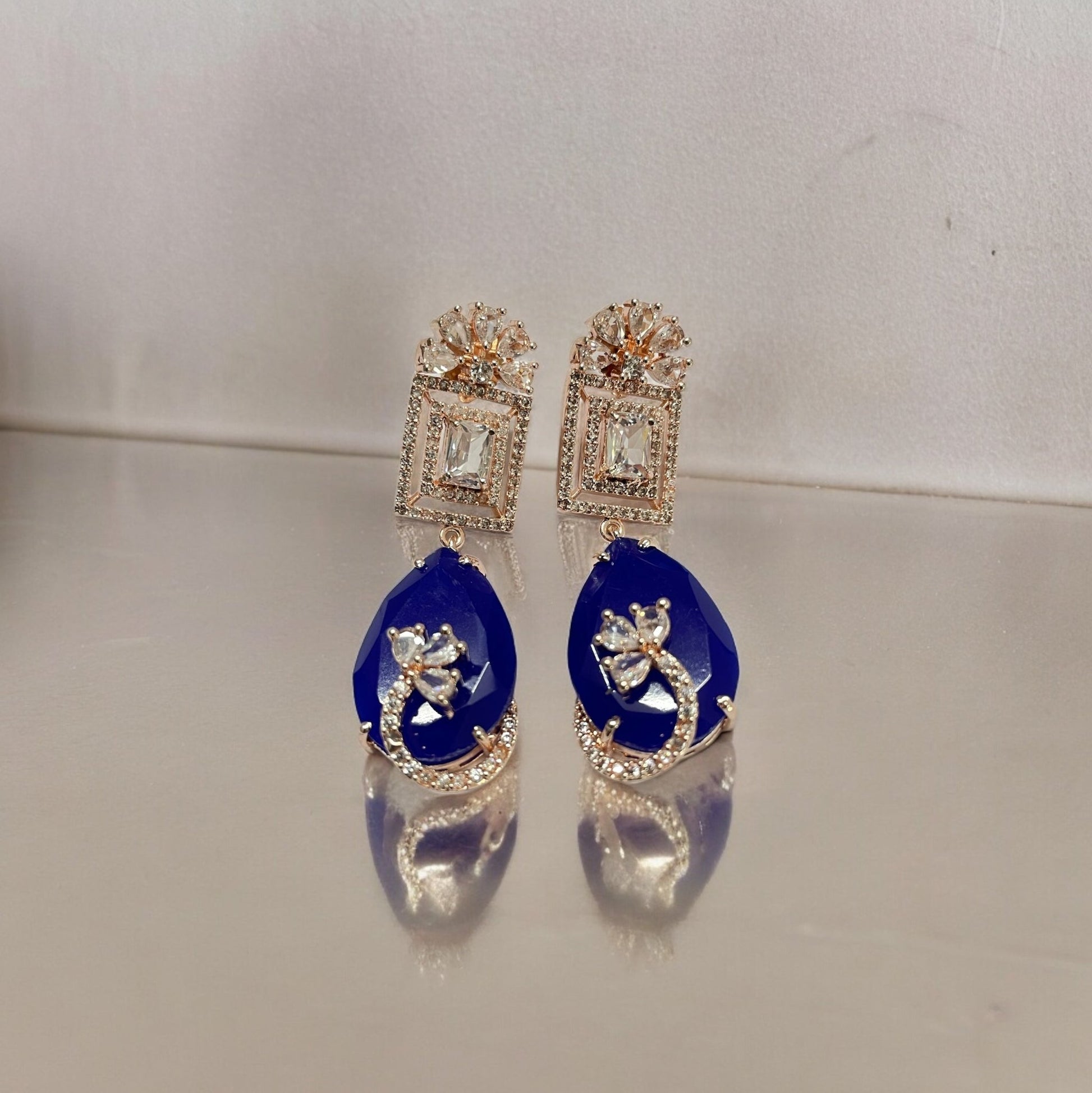 Opal Touch - Mystic Rose Gold Plated Earrings - Earrings