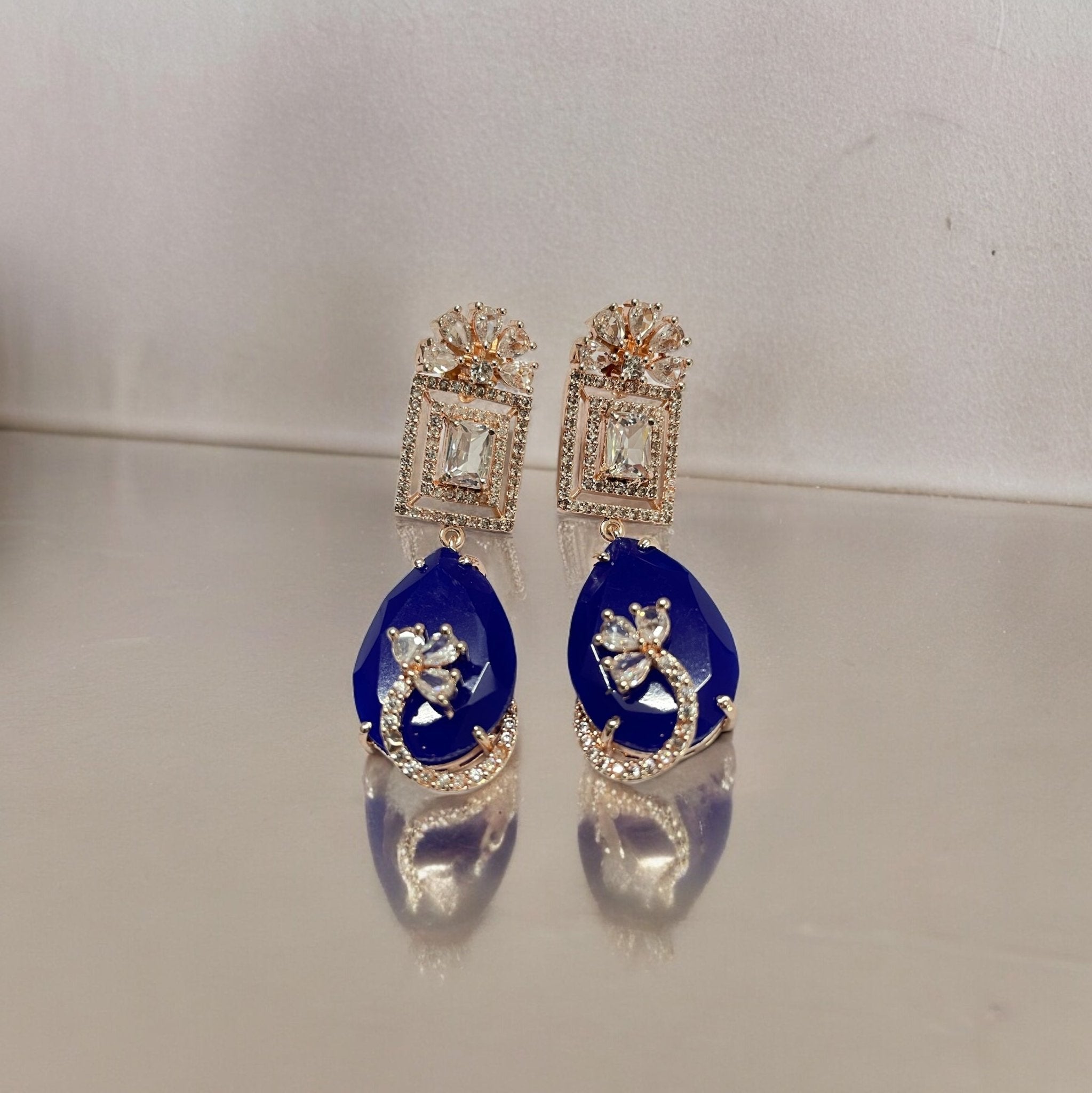 Opal Touch - Mystic Rose Gold Plated Earrings - Earrings