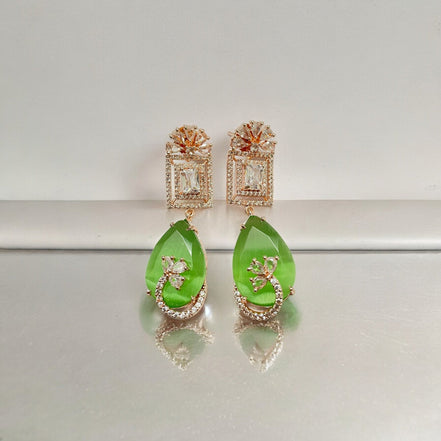 Opal Touch - Mystic Rose Gold Plated Earrings - Earrings