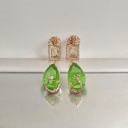 Opal Touch - Mystic Rose Gold Plated Earrings - Earrings