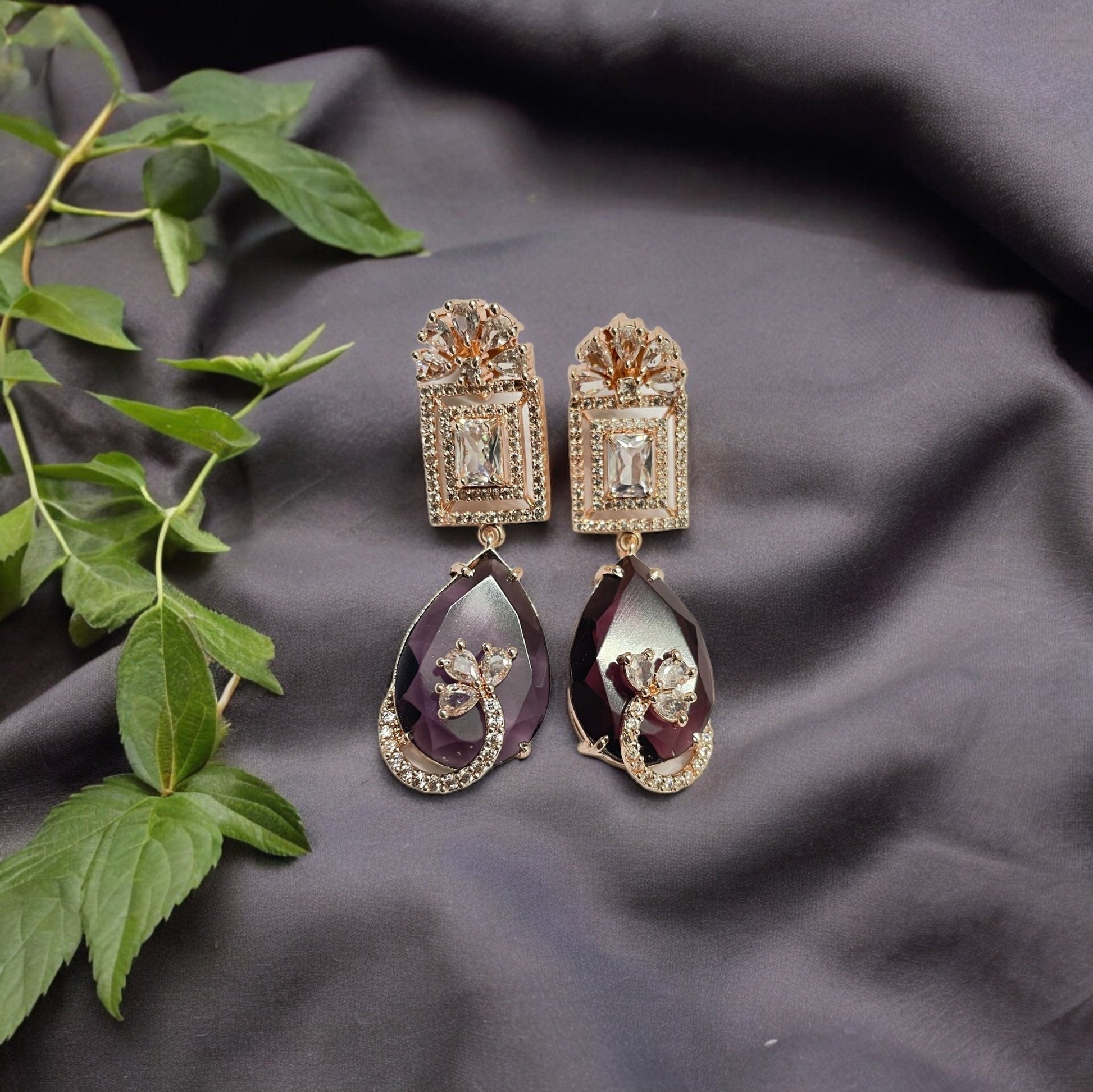 Opal Touch - Mystic Rose Gold Plated Earrings - Earrings