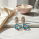 Mystic Rose Gold Plated Earrings - Opal Touch