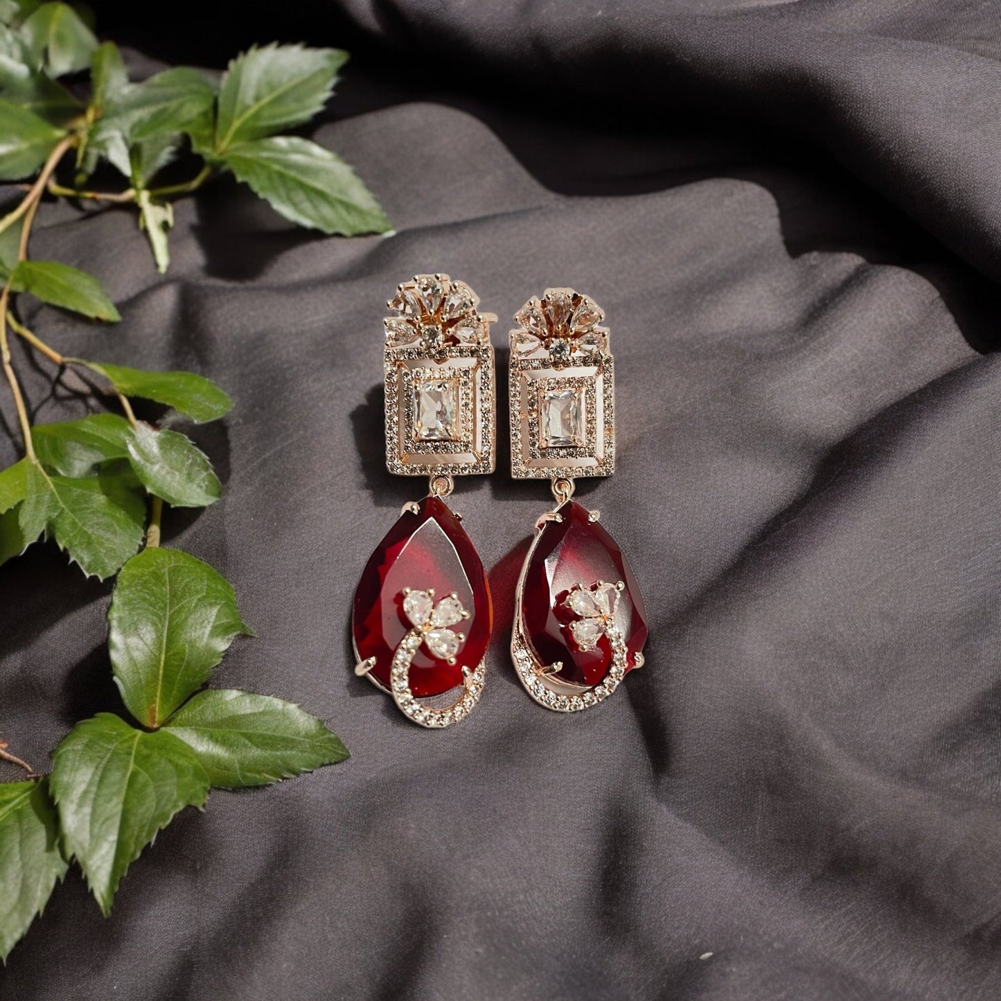 Opal Touch - Mystic Rose Gold Plated Earrings - Earrings