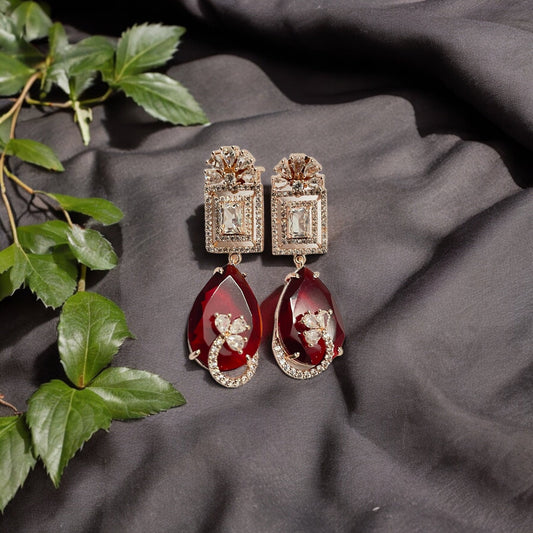 Opal Touch - Mystic Rose Gold Plated Earrings - Earrings