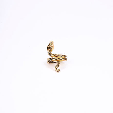 Rings - Naagvadhu Gold - Plated Ring - Opal Touch