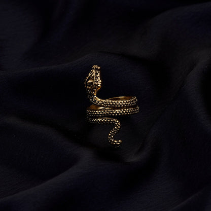 Rings - Naagvadhu Gold - Plated Ring - Opal Touch