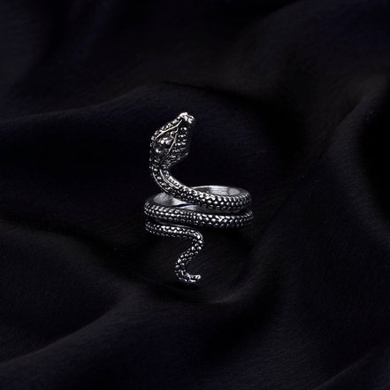 Rings - Naagvadhu Rhodium Ring - Opal Touch