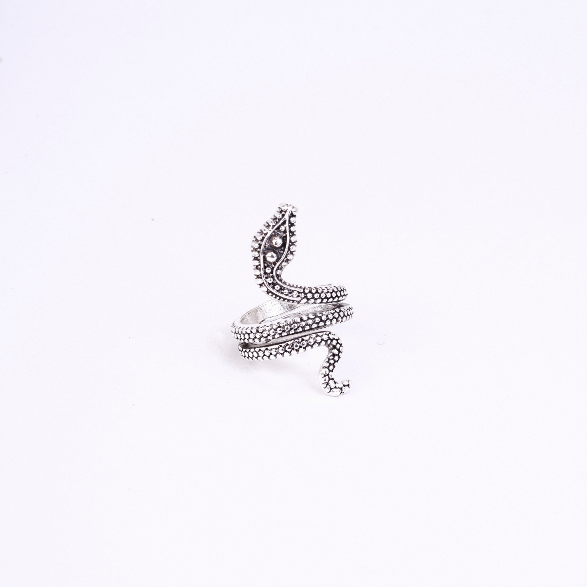 Rings - Naagvadhu Rhodium Ring - Opal Touch