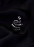 Rings - Naagvadhu Rhodium Twisted Ring - Opal Touch