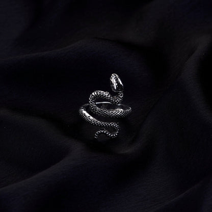 Rings - Naagvadhu Rhodium Twisted Ring - Opal Touch