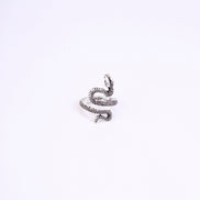 Rings - Naagvadhu Rhodium Twisted Ring - Opal Touch