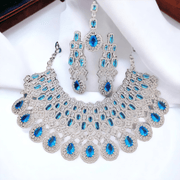 Opal Touch - Ocean Breeze Necklace in Rhodium - Necklace