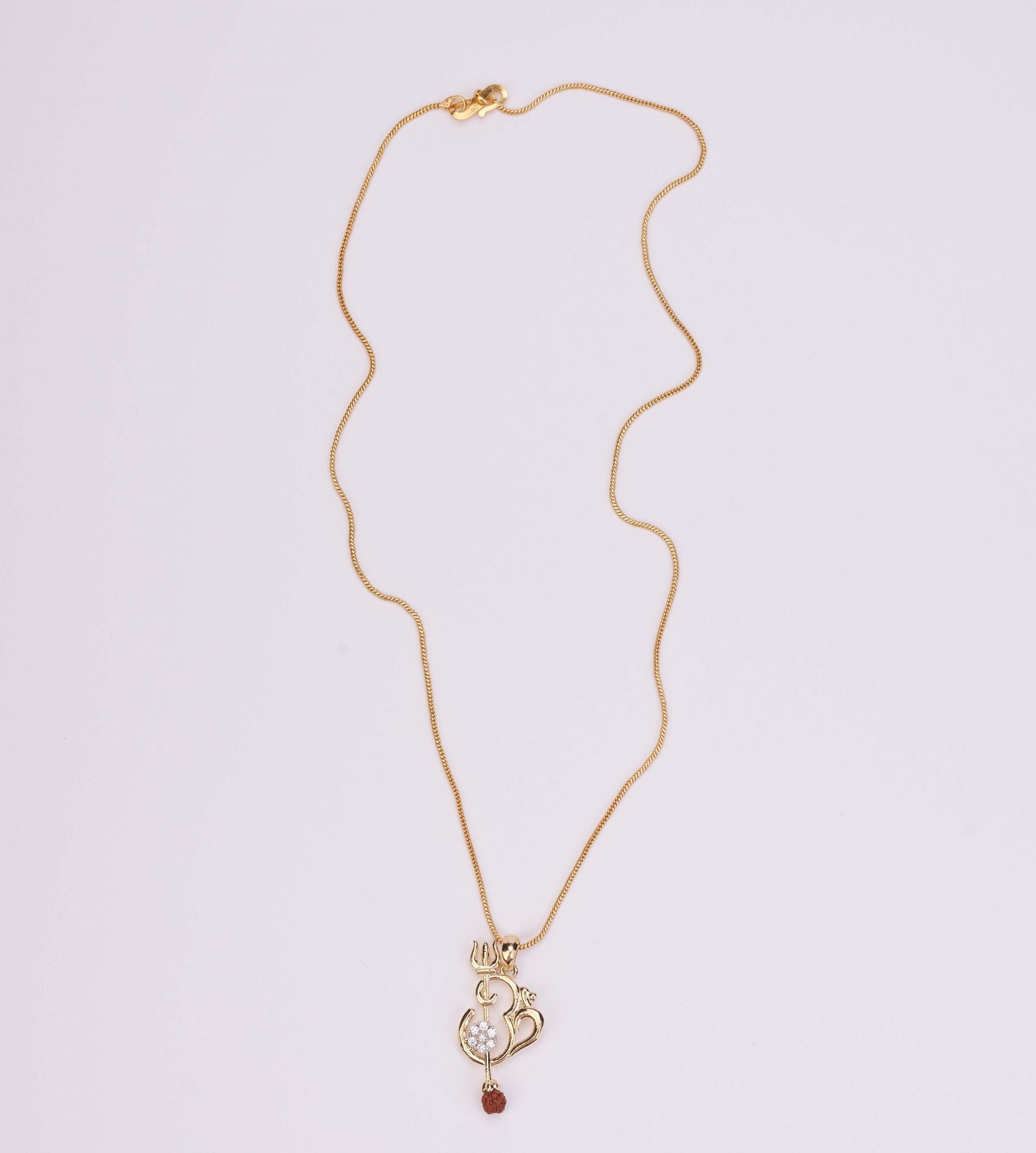 Locket Set - Om Namah Shivaye Gold Plated Locket Set - Opal Touch