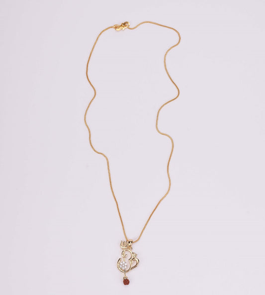 Locket Set - Om Namah Shivaye Gold Plated Locket Set - Opal Touch