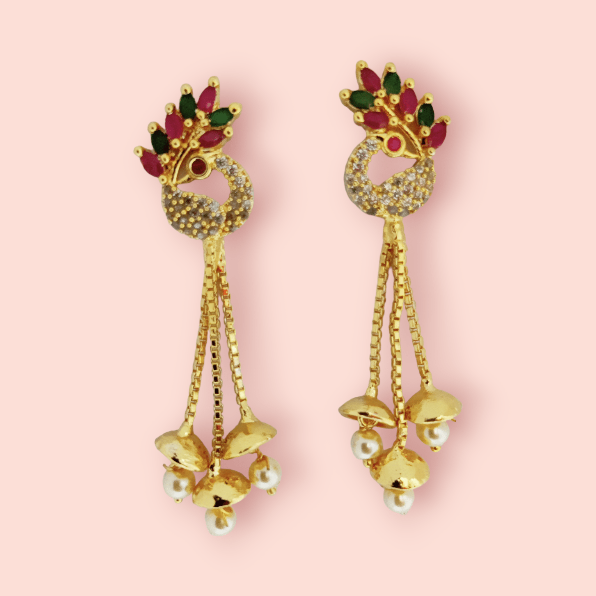 Opal Touch - Opulent Amethyst Glam Earrings - Earrings