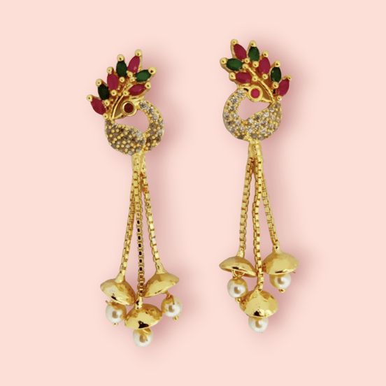 Opal Touch - Opulent Amethyst Glam Earrings - Earrings