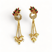 Opal Touch - Opulent Amethyst Glam Earrings - Earrings