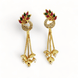 Opal Touch - Opulent Amethyst Glam Earrings - Earrings