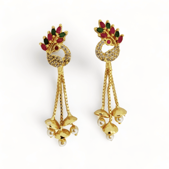 Opal Touch - Opulent Amethyst Glam Earrings - Earrings