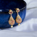 Opulent Crimson Sparkle Earrings - Opal Touch