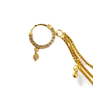 Nose Pin - Opulent Gold Charm Nose Pin - Opal Touch