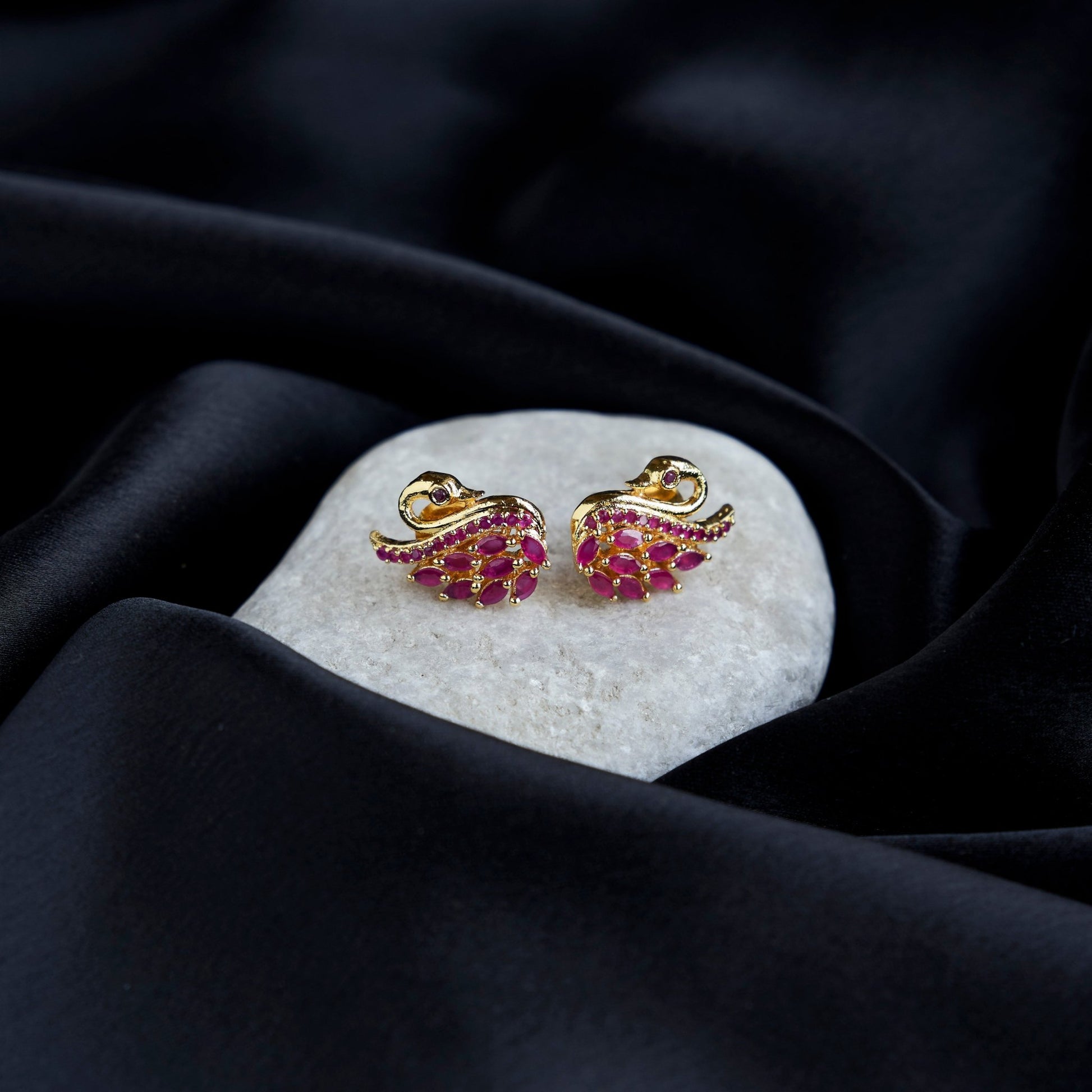 Studs - Opulent Radiant Opal Studs - Opal Touch