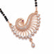 Opulent Rose Gold Feather Mangalsutra - Opal Touch