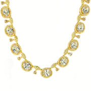 Necklace - Opulent Spark Gold Plated Necklace - Opal Touch