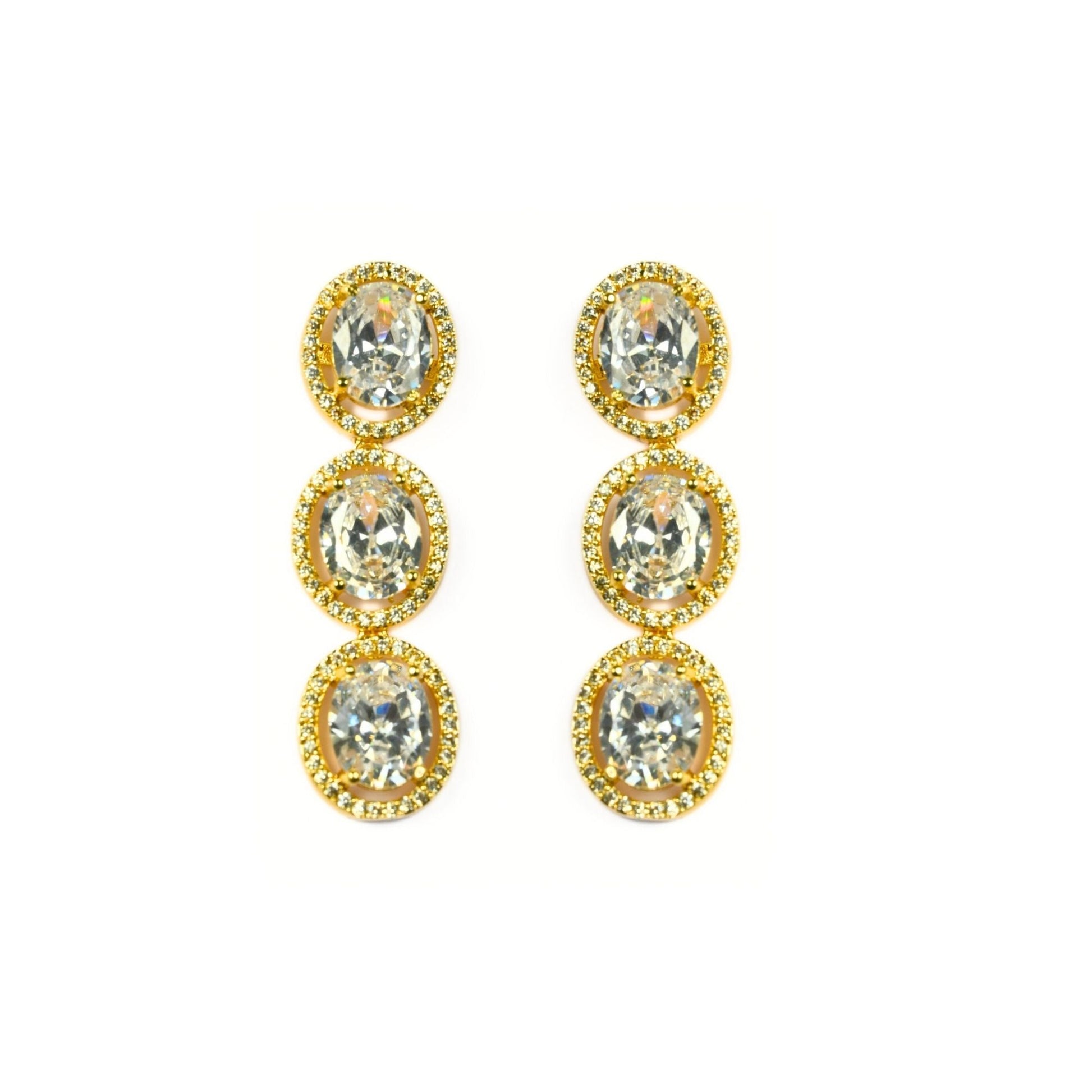 Necklace - Opulent Spark Gold Plated Necklace - Opal Touch