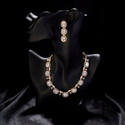 Necklace - Opulent Spark Gold Plated Necklace - Opal Touch