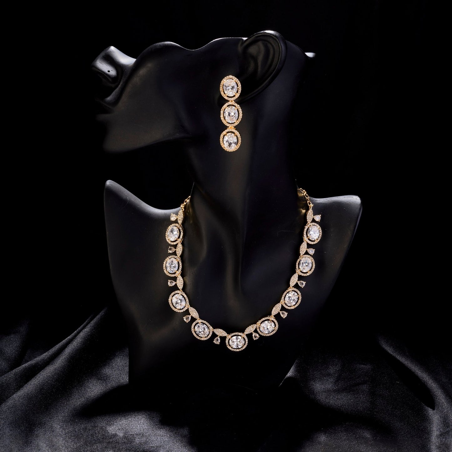 Necklace - Opulent Spark Gold Plated Necklace - Opal Touch