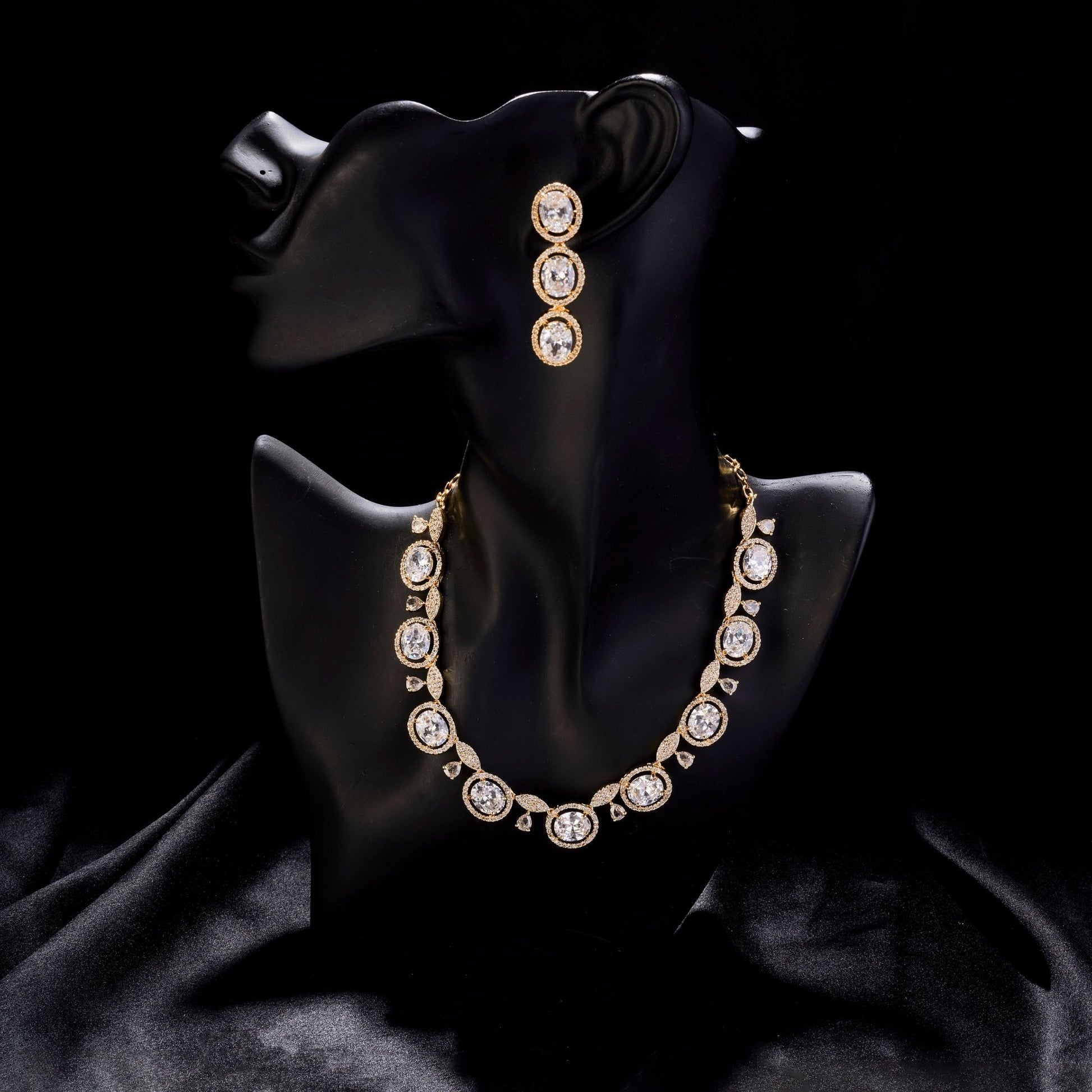 Necklace - Opulent Spark Gold Plated Necklace - Opal Touch