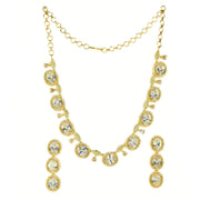 Necklace - Opulent Spark Gold Plated Necklace - Opal Touch