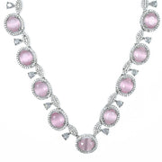 Necklace - Opulent Spark Rhodium Necklace - Opal Touch