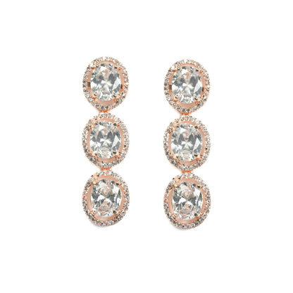 Necklace - Opulent Spark Rose Gold Necklace - Opal Touch