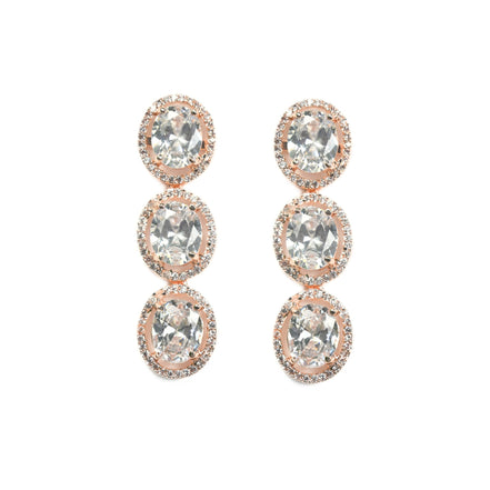 Necklace - Opulent Spark Rose Gold Necklace - Opal Touch