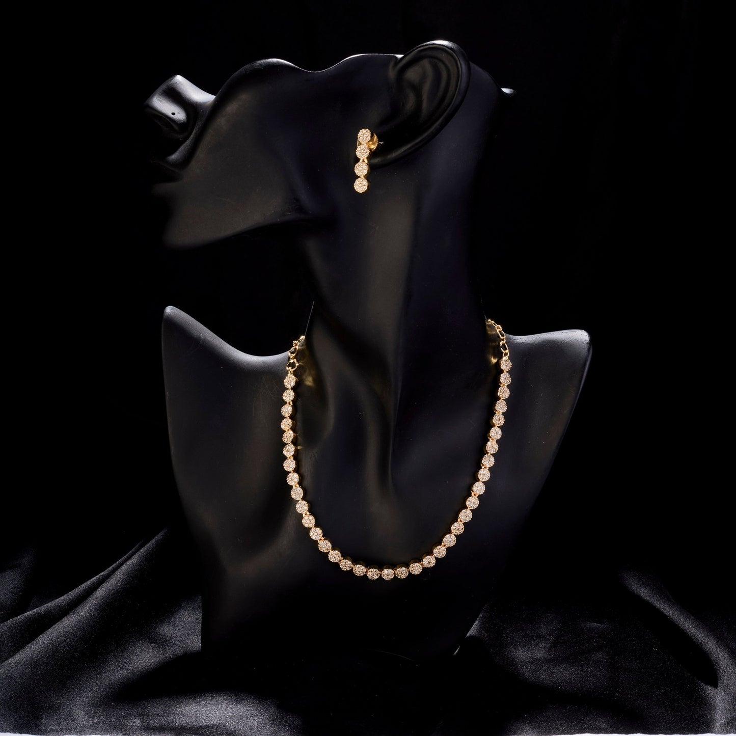 Necklace - Orchid Symphony Gold Plated Necklace - Opal Touch