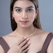 Necklace - Orchid Symphony Gold Plated Necklace - Opal Touch