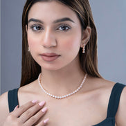 Necklace - Orchid Symphony Rose Gold Necklace - Opal Touch