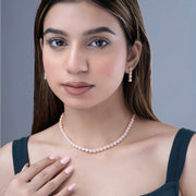 Necklace - Orchid Symphony Rose Gold Necklace - Opal Touch