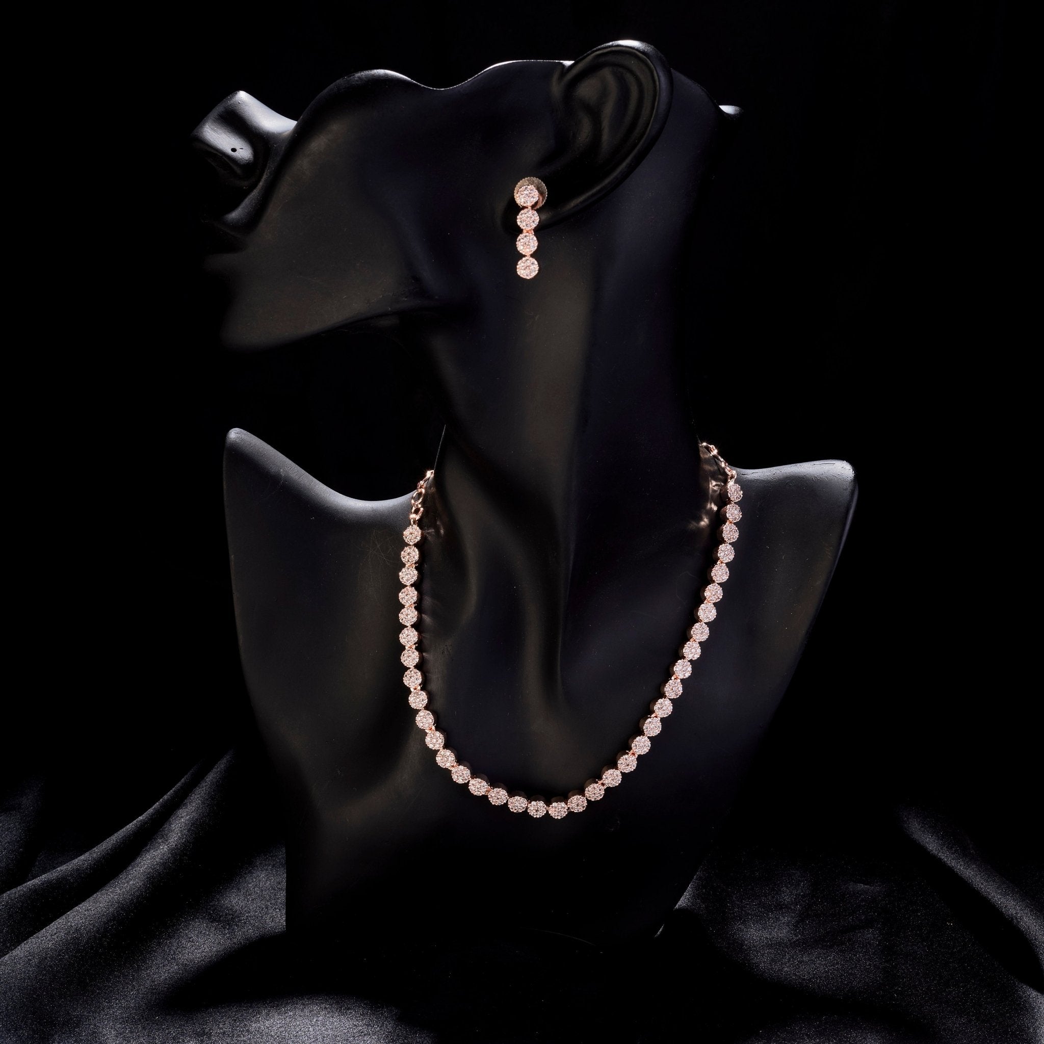 Necklace - Orchid Symphony Rose Gold Necklace - Opal Touch
