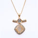Locket Set - Ornate Elegance Gold Plated Locket Set - Opal Touch