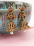 Jhumka - Padma Baali Matte Black Plated Jhumka - Opal Touch